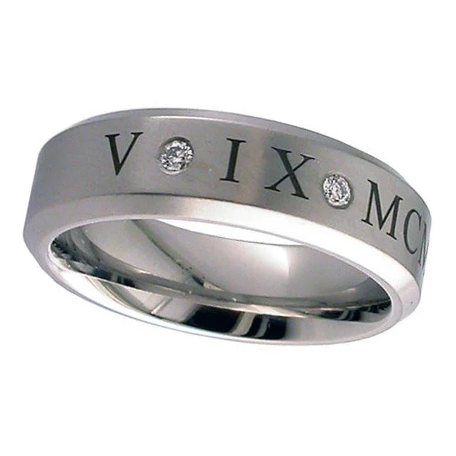 Titanium and Diamonds Ring - 2226CHRNDS