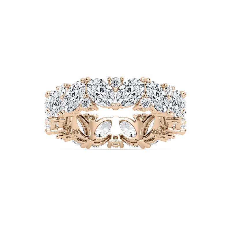 Asymmetrical Oval Eternity Ring