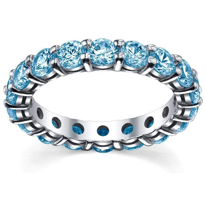 Blue Topaz Anniversary Ring