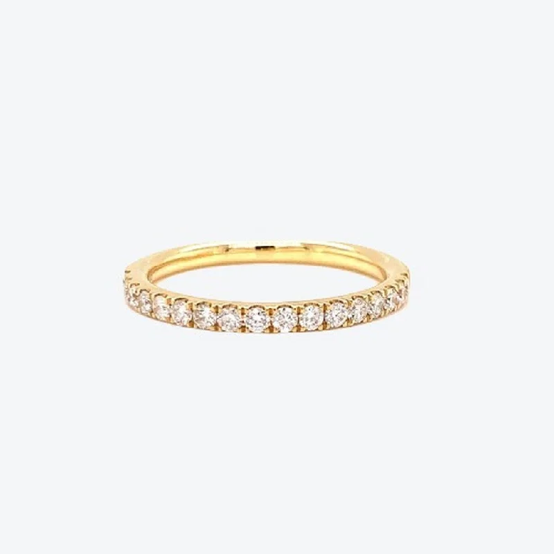 Classical band yellow 0.02ct stones