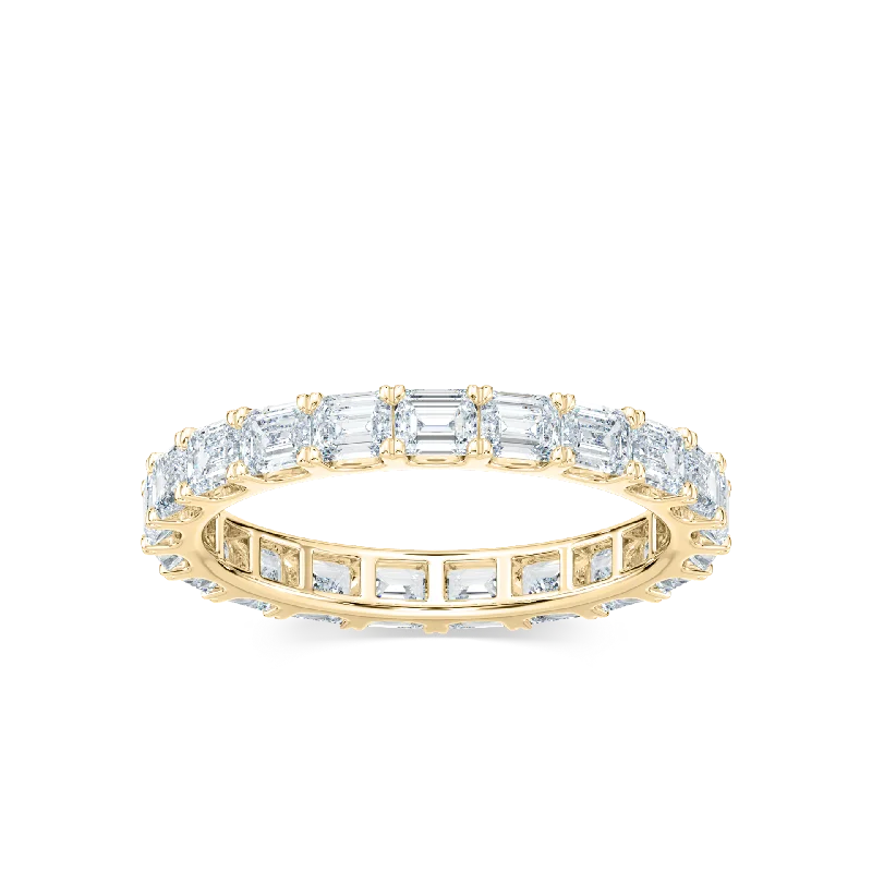 Emerald East-West Eternity Band