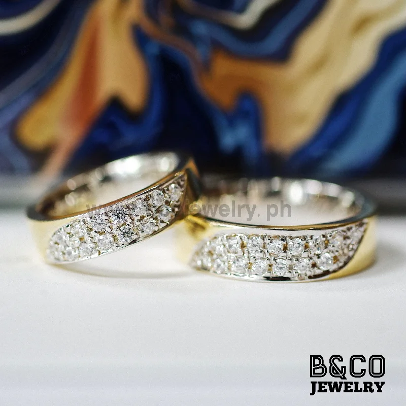 Erice Two Tone Wedding Rings