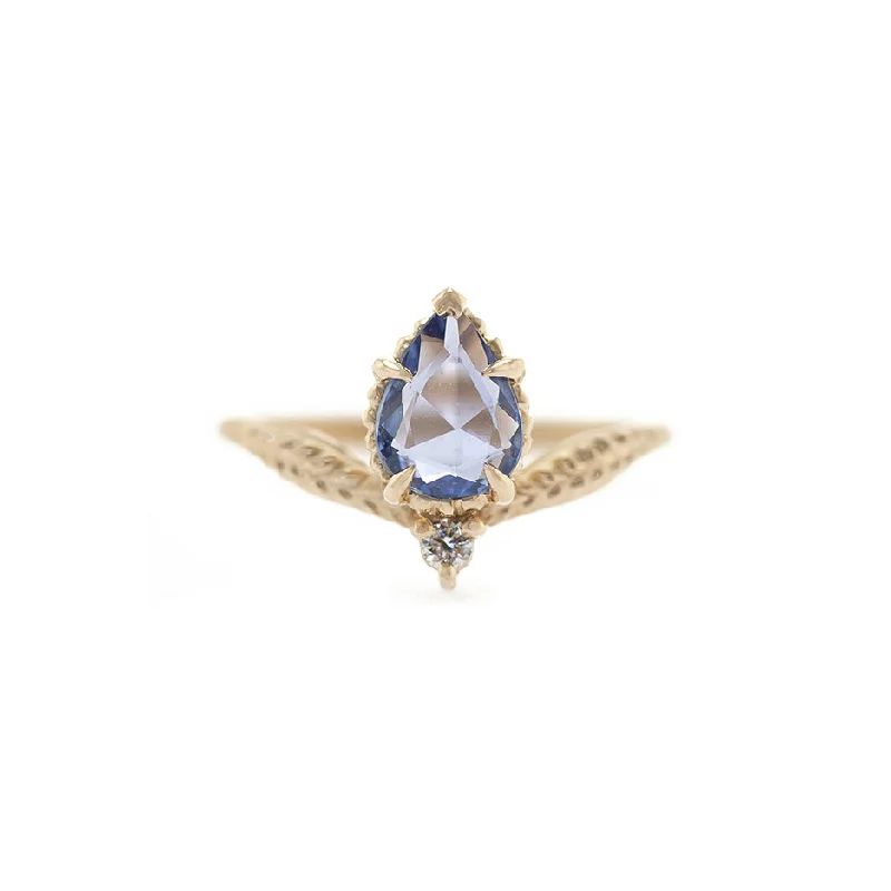 NEW! Evergreen Tulip Cherie Ring with Rosecut Sapphire By Megan Thorne