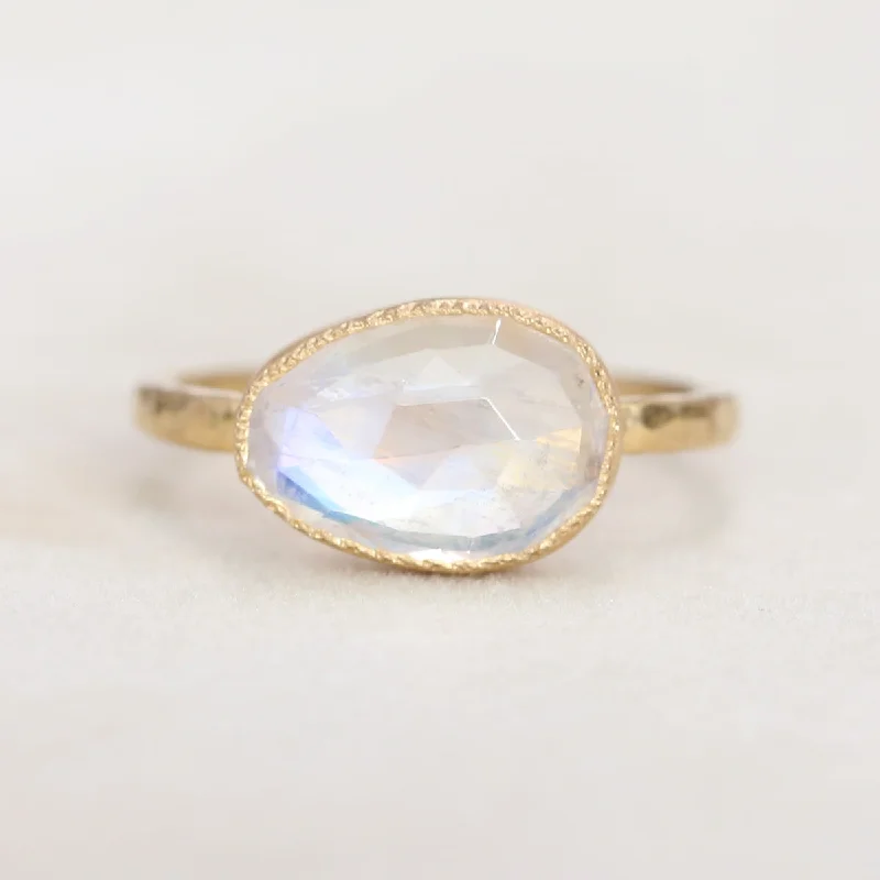 NEW! 18k Gold, Moonstone Ring by Yasuko Azuma