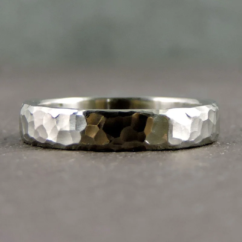 SALE! Random Hammered Palladium Band by EC Design